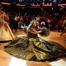 Promotional imagery for the television series Pose depicting ballroom culture
