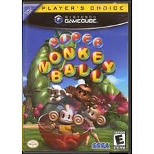 A Super Monkey Ball game displayed with Sega branding.