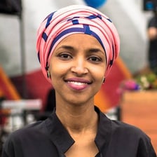 Official portrait of U.S. Representative Ilhan Omar.
