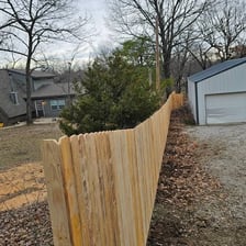 A fence clearly marking a boundary.