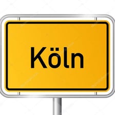 A street sign using the German name Köln.
