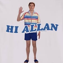 Michael Cera as Allan in the film Barbie
