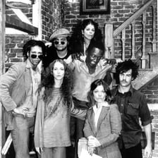 A photo of the original Saturday Night Live cast.