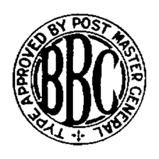 The BBC logo displayed at a broadcasting studio.