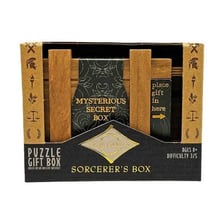 A closed puzzle box suggesting a mystery