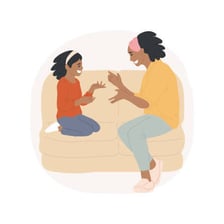 A child speaking disrespectfully to a parent