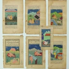 An illustrated manuscript page associated with the Kama Sutra.