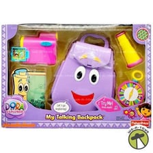 Dora the Explorer with her purple talking backpack.
