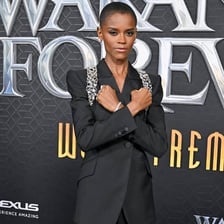 Letitia Wright at a film premiere.