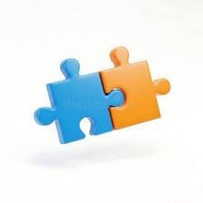 Two objects connected at a joint