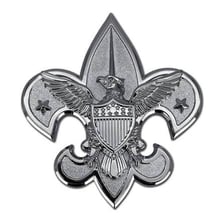 The emblem of the Scouting America organization