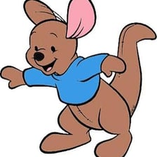 Roo, the young kangaroo from Winnie-the-Pooh, in an animated scene