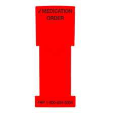 A medical professional marking an order as urgent.