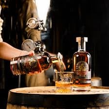 Wooden oak barrels used to age rum