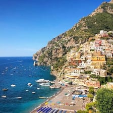 The town of Amalfi on Italy’s scenic coast.