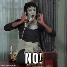 Marcel Marceau appearing in the 1976 film Silent Movie