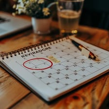 A calendar showing a clearly marked date