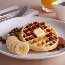 Eggo waffles served as a breakfast food.