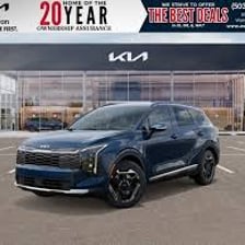 Kia vehicles displayed outside a dealership