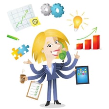 A person successfully completing a task.