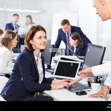 People enjoying a pleasant friendly conversation