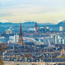A view of Glasgow, a city in Scotland.