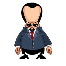 A cartoon depiction of an overly proud person