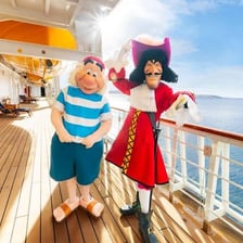 Mr. Smee standing on the deck of a pirate ship