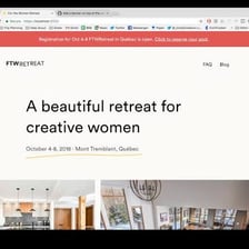 The top header area of a webpage with a prominent banner.