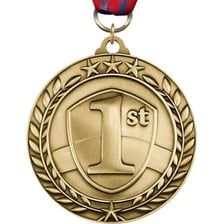 A first-place medal representing a top-quality achievement.