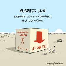 A conceptual illustration pairing scientific laws with food and drink orders.