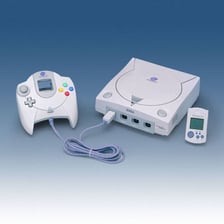 A Sega Dreamcast video-game console