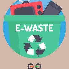 Discarded electronic devices prepared for recycling
