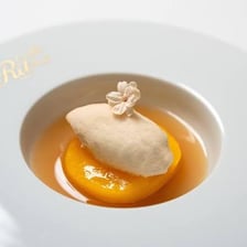 A plated dessert served as the final course of a meal