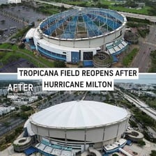 Tropicana Field in St. Petersburg, Florida, former home of the Tampa Bay Rays.