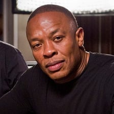 Portrait of rapper Dr. Dre.
