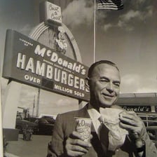 Ray Kroc in a portrait associated with McDonald’s