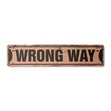 A sign expressing emphatic refusal.