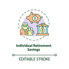 Illustration representing an individual retirement account