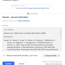 A bibliography page containing a citation that uses “et al.”