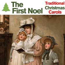 Carollers singing Christmas songs outdoors.