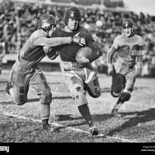 A vintage American football game.