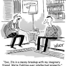 An illustration depicting an emotionally difficult breakup.