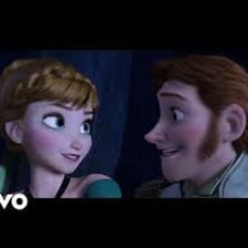 A scene from Disney's Frozen featuring the song “Love Is an Open Door.”