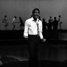 Sam Cooke performing or appearing in connection with “A Change Is Gonna Come”