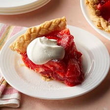 A slice of fruit-filled pie