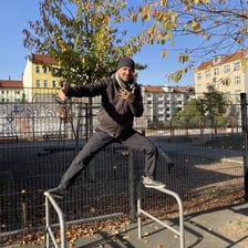 A person moving around an obstacle rather than through it