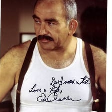 Ed Asner portraying Lou Grant.