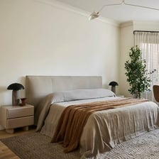 Simple minimally decorated interior illustrating plainness