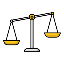 An object visibly tilted to one side.